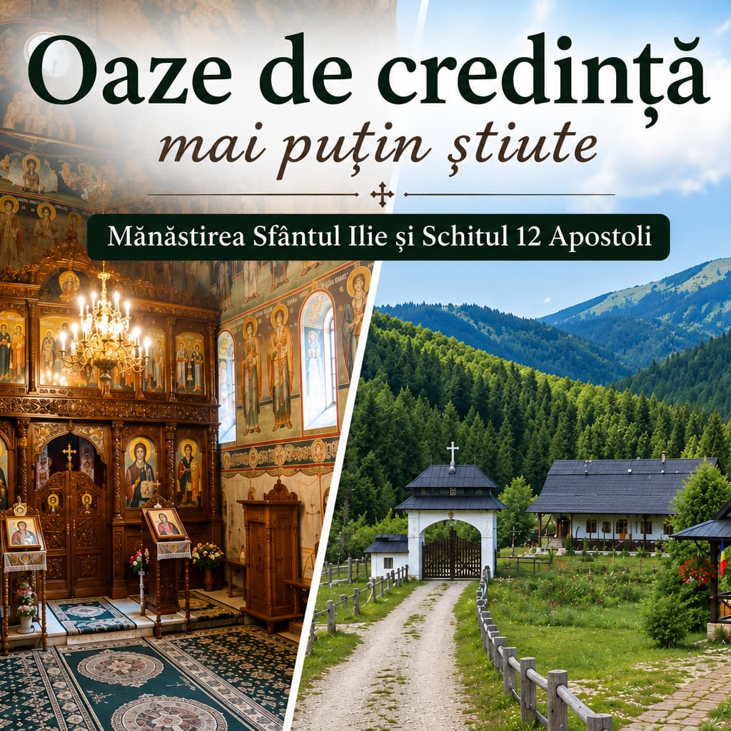 Oaze de credință mai puțin știute – Schitul 12 Apostoli – Mănăstirea Sfântul Ilie