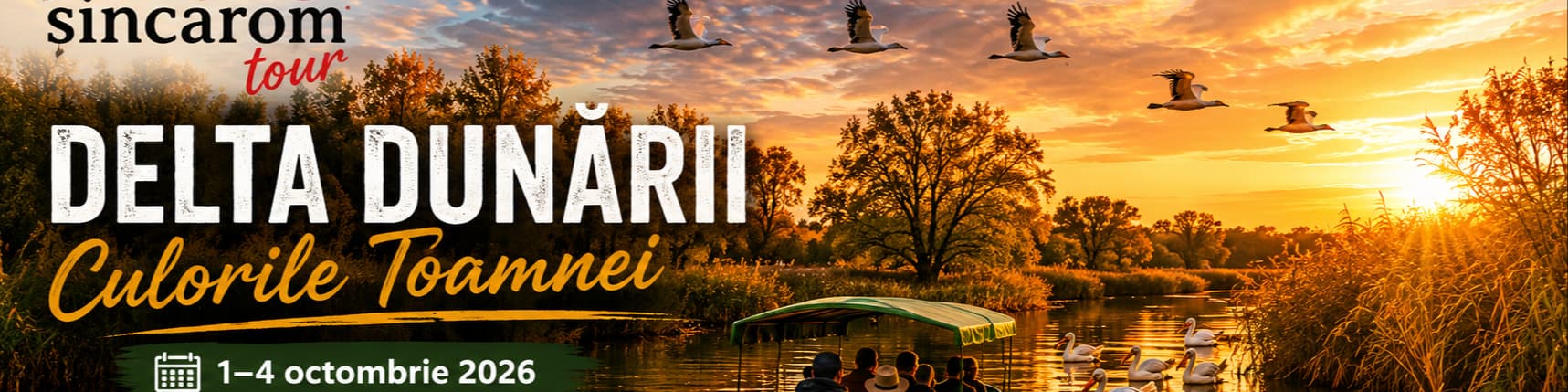 Delta Dunării – Culorile Toamnei 1–4 octombrie 2026